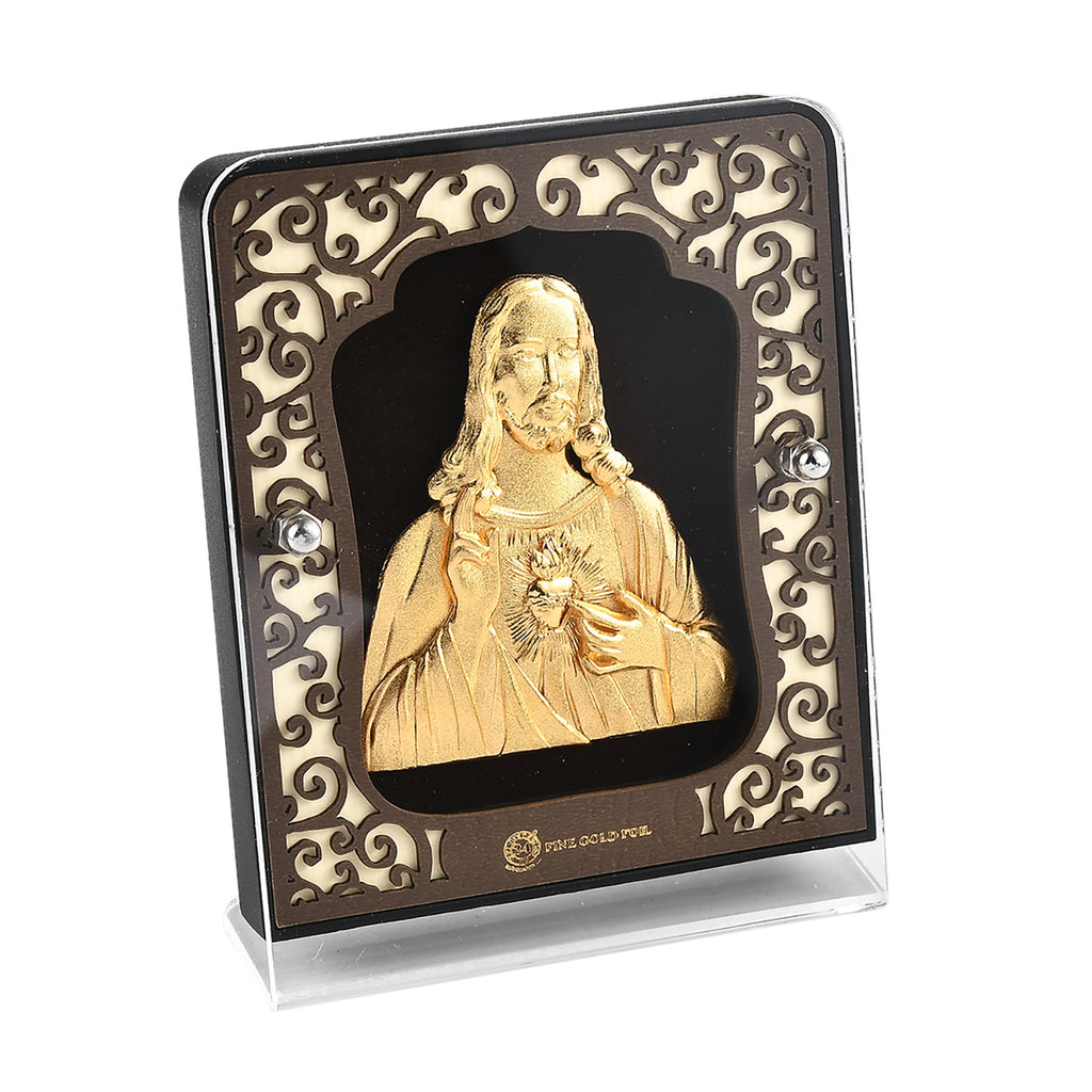 EXKLUSIVES ANGEBOT - 999er Gold-Dekor mit Jesus-Motiv