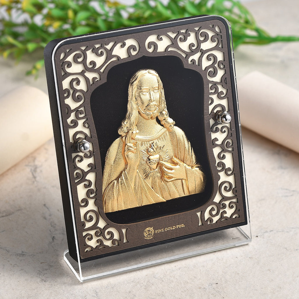 EXKLUSIVES ANGEBOT - 999er Gold-Dekor mit Jesus-Motiv