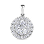 J Francis gefertigt mit SWAROVSKI Zirkonia Anhänger 925 Silber rhodiniert