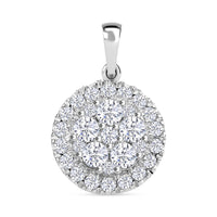 J Francis gefertigt mit SWAROVSKI Zirkonia Anhänger 925 Silber rhodiniert
