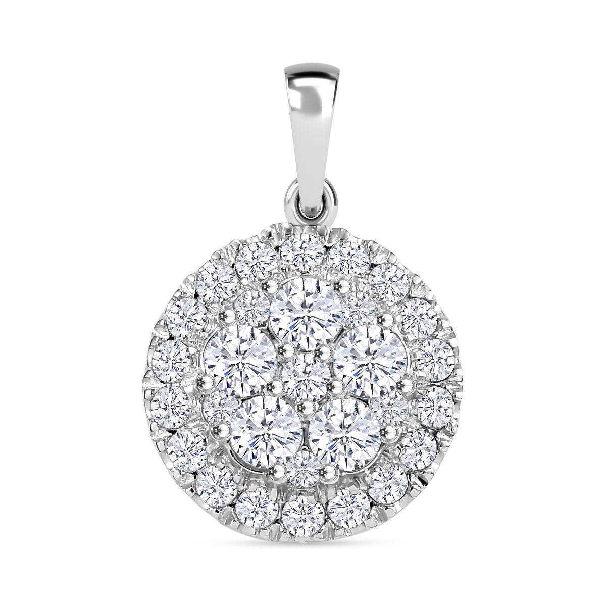 J Francis gefertigt mit SWAROVSKI Zirkonia Anhänger 925 Silber rhodiniert