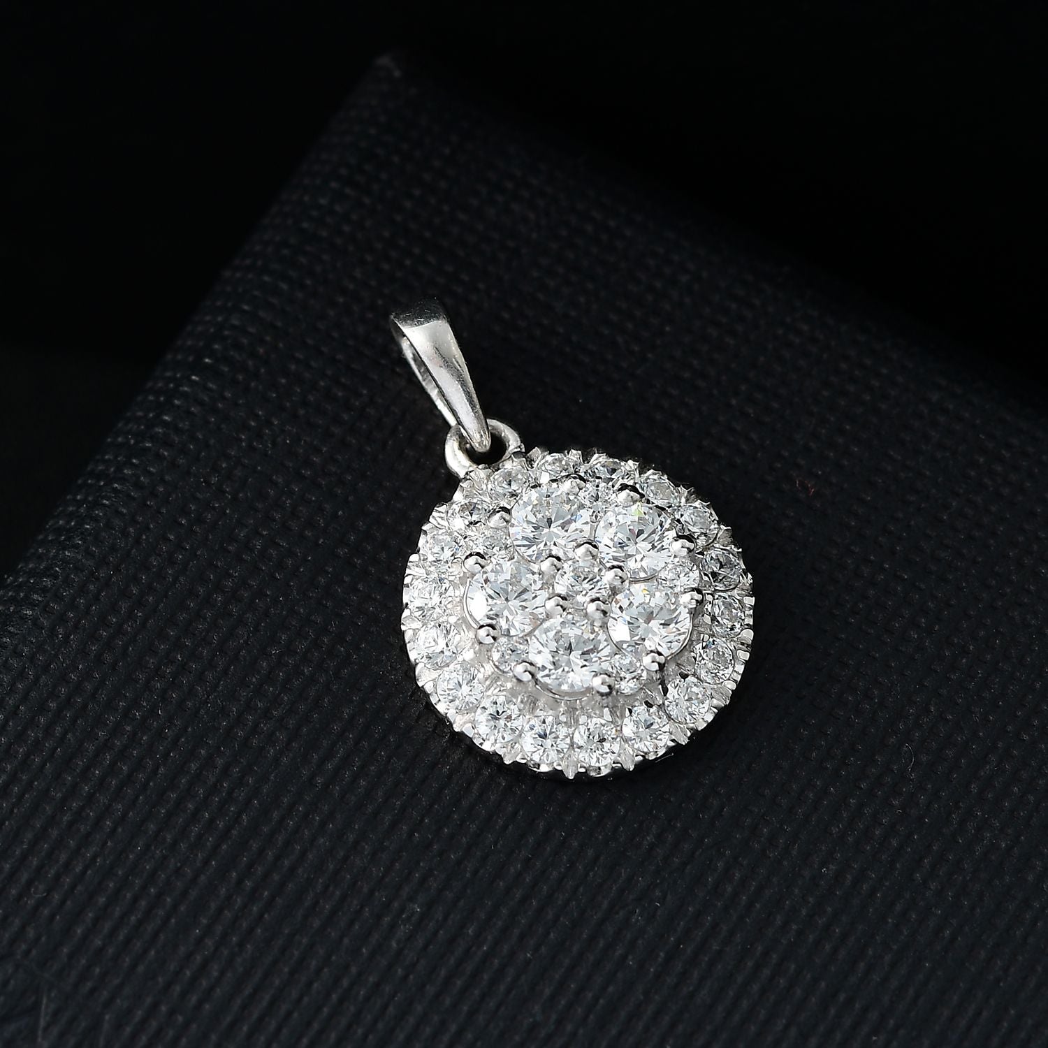 J Francis gefertigt mit SWAROVSKI Zirkonia Anhänger 925 Silber rhodiniert