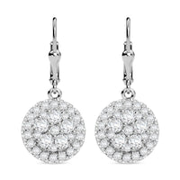 J Francis gefertigt mit SWAROVSKI - Zirkonia Ohrringe 925 Silber rhodiniert