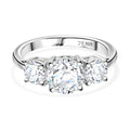 J Francis gefertigt mit SWAROVSKI Zirkonia Ring 925 Silber rhodiniert (Größe 17.00)