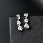 J Francis gefertigt mit SWAROVSKI Zirkonia Ohrringe 925 Silber rhodiniert