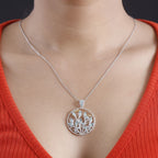 SEA LIFE KOLLEKTION - AA Lagunen Apatit Anhänger 925 Silber Rhodiniert und 750 Gelbgold Vermeil ca. 1.87 ct