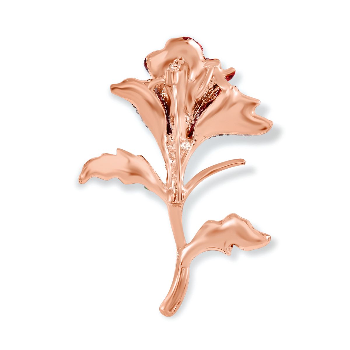 Mehrfarbiger Kristall Brosche Std Rose