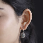Alexandrit Ohrringe 925 Silber rhodiniert ca. 2.54 ct