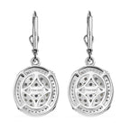 Alexandrit Ohrringe 925 Silber rhodiniert ca. 2.54 ct