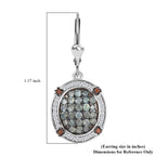 Alexandrit Ohrringe 925 Silber rhodiniert ca. 2.54 ct