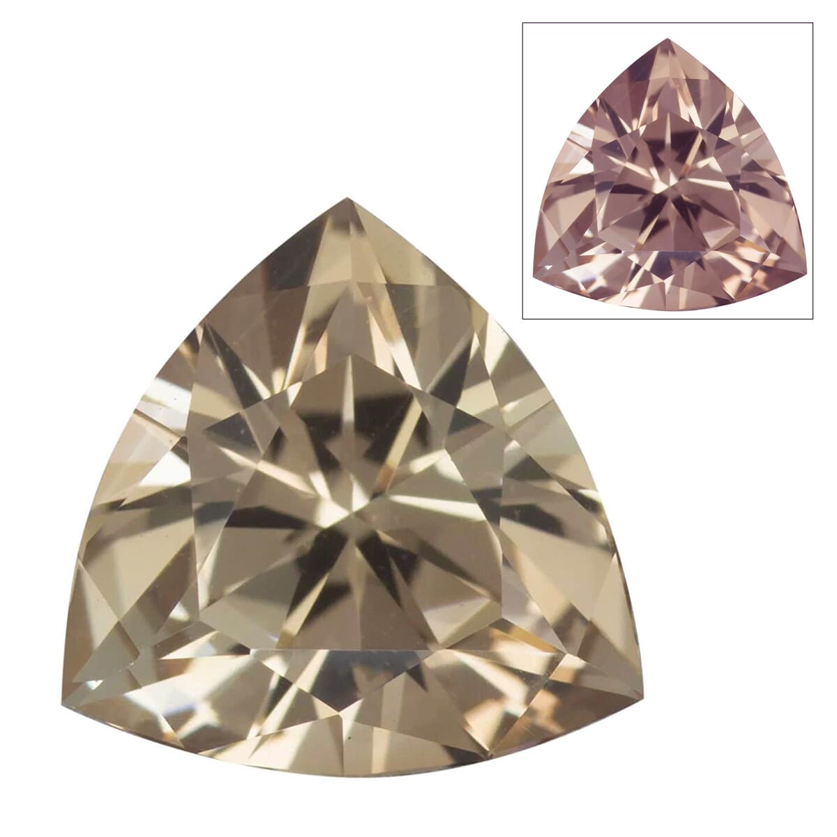 IGI Certified 4A Turkizite Trillion 7 Faceted Cut 1.40 Ct