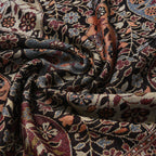 Jamawar-Schal, Viskose, 3-Schiffchen-Webung, 70x200 cm, Blumen