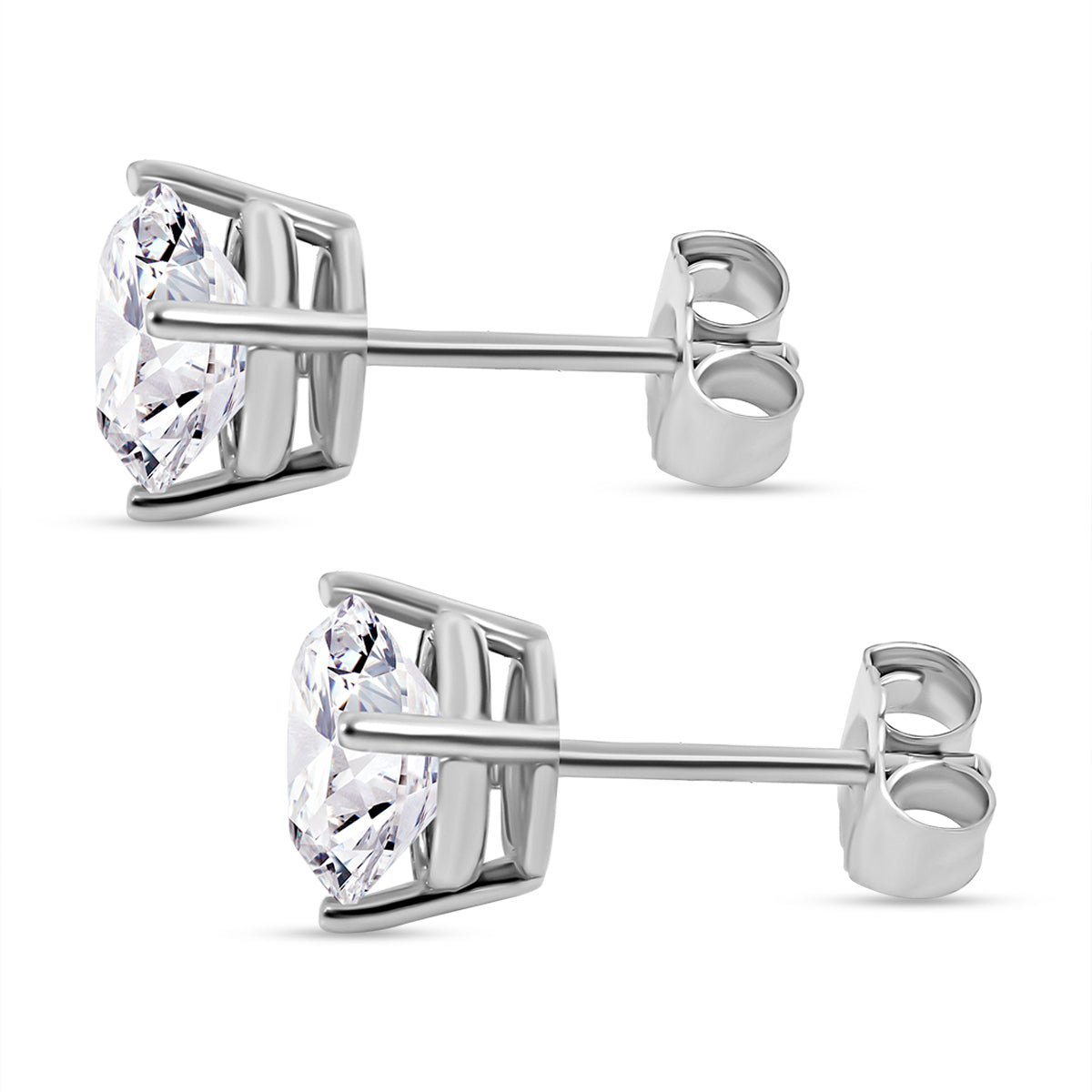LUXURIANT DIAMOND - Lab Grown Diamant VS-EF SGL zertifiziert Ohrringe, 585 Weißgold ca. 3.00 ct