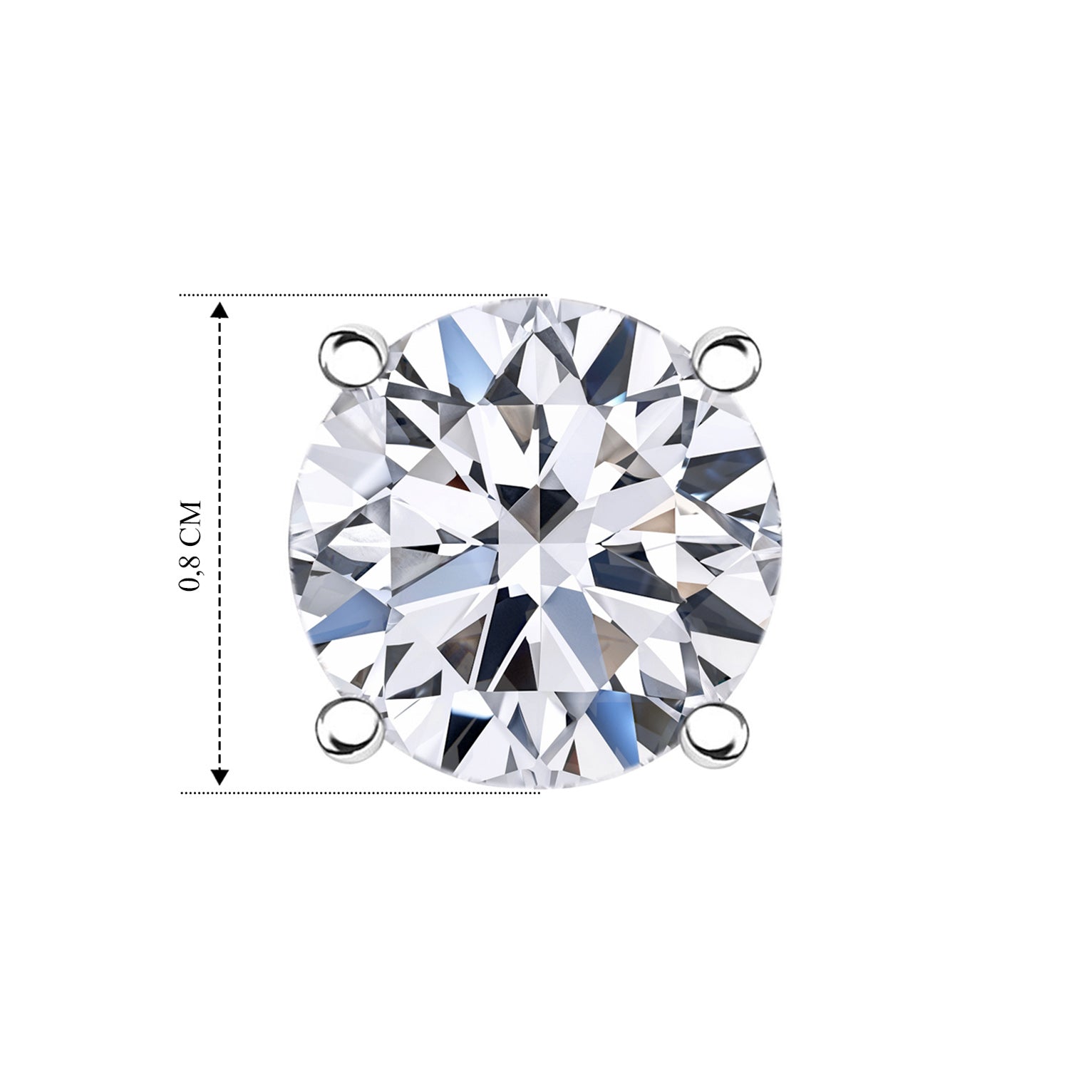 LUXURIANT DIAMOND - Lab Grown Diamant VS-EF SGL zertifiziert Ohrringe, 585 Weißgold ca. 3.00 ct