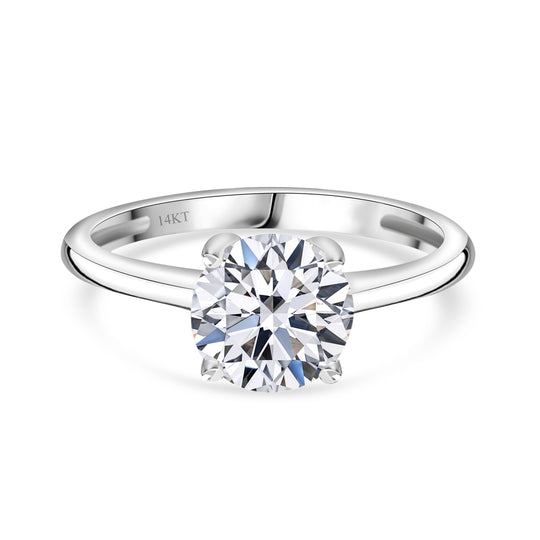 LUXURIANT DIAMOND - Lab Grown Diamant VS-EF SGL zertifiziert Ring, 585 Weißgold (Größe 18.00) ca. 1.50 ct
