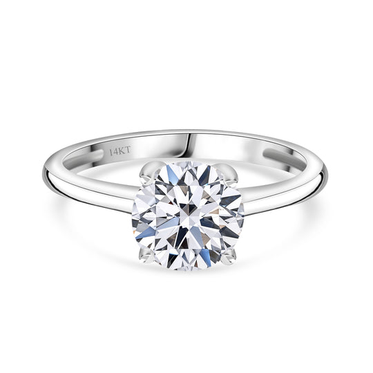 LUXURIANT DIAMOND - Lab Grown Diamant VS-G SGL zertifiziert Ring, 585 Weißgold (Größe 17.00) ca. 3.00 ct