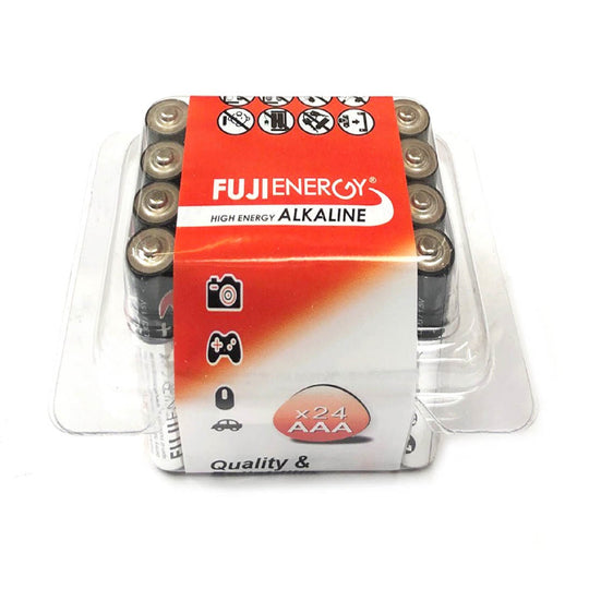 FUJI-ENERGY 24 Stk. AAA Super-Alkaline Batterie, 5 Jahre Haltbarkheit