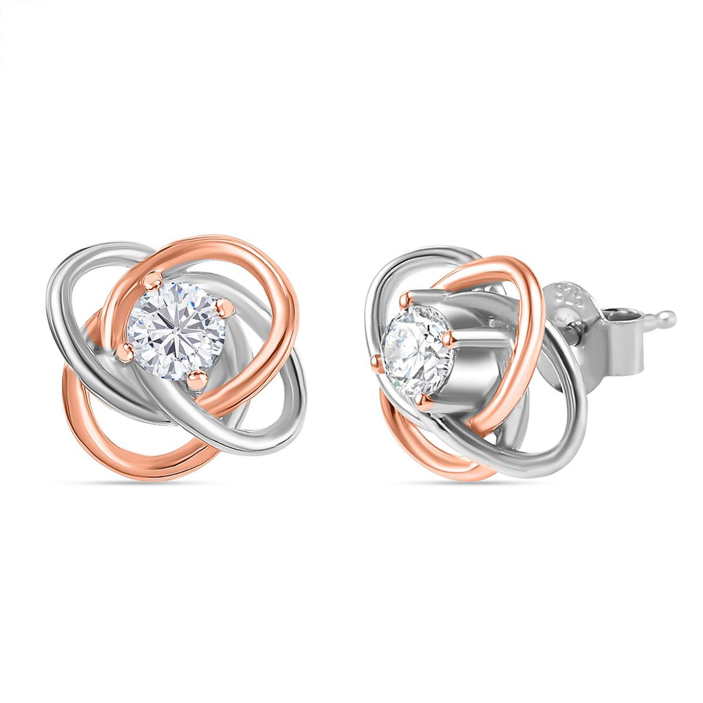 Moissanit Ohrringe 925 Silber rhodiniert ca. 0,47 ct.
