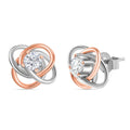 Moissanit Ohrringe 925 Silber rhodiniert ca. 0,47 ct.