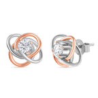 Moissanit Ohrringe 925 Silber rhodiniert ca. 0,47 ct.