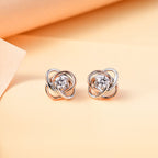 Moissanit Ohrringe 925 Silber rhodiniert ca. 0,47 ct.