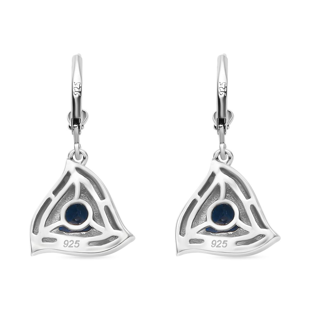 AA London Blau Topas Ohrringe 925 Silber rhodiniert ca. 1.15 ct