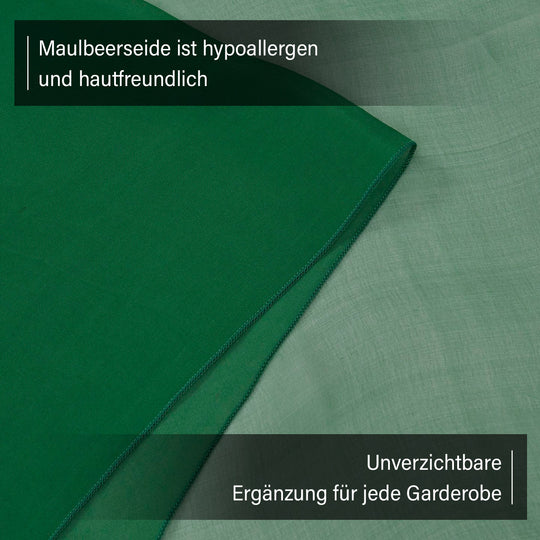 LA MAREY - 100% Maulbeeren-Seidenschal, Chiffon, 135x200 cm, Koralle