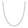 Moissanit Halskette, 45cm, 925 Silber rhodiniert - 4,20 ct.