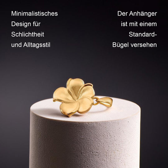 Exklusives Angebot - Feingold Frangipani (Plumeria) Anhänger, 999 Gold