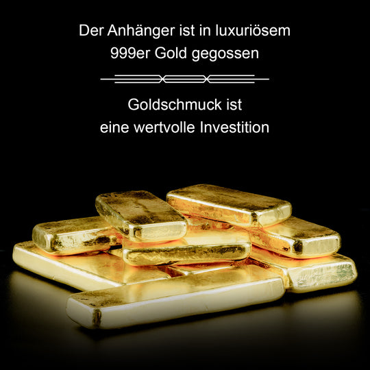 Exklusives Angebot - Feingold Frangipani (Plumeria) Anhänger, 999 Gold