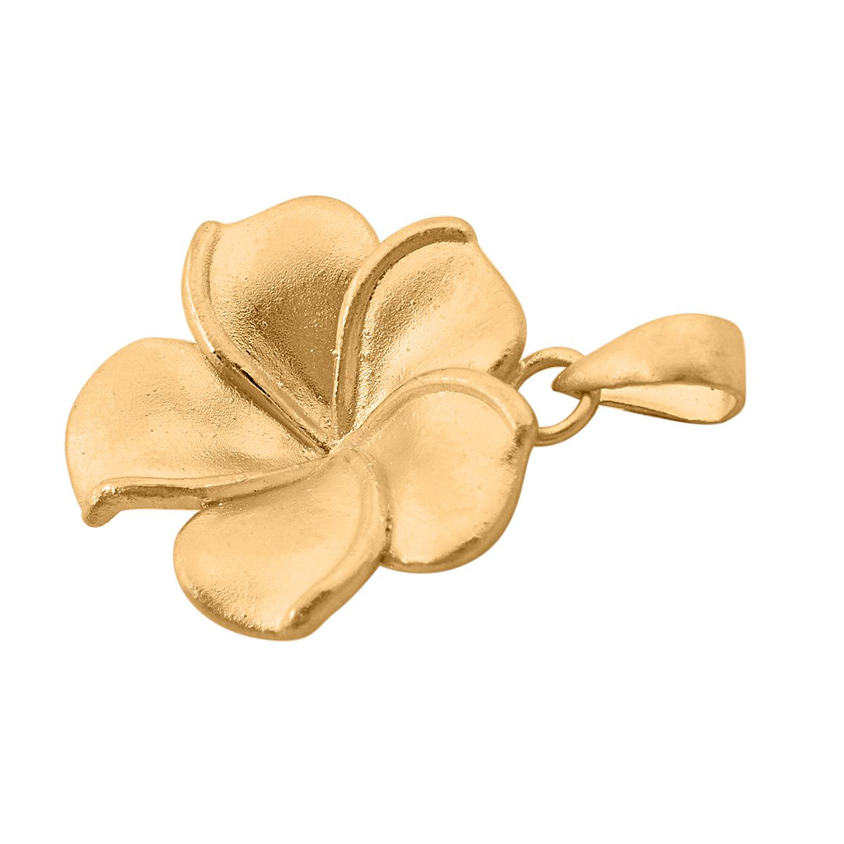Exklusives Angebot - Feingold Frangipani (Plumeria) Anhänger, 999 Gold