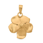 Exklusives Angebot - Feingold Frangipani (Plumeria) Anhänger, 999 Gold