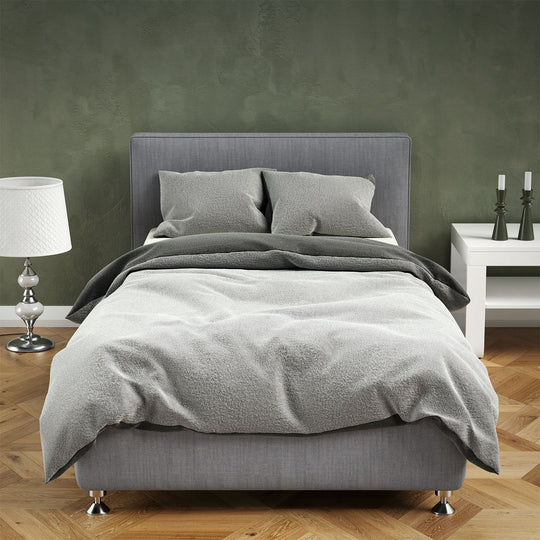 Leonado Vicenti - Supersoft-Bettwäsche-Set, Bettbezug 135x200 cm, Kissenbezug 80x80 cm, wendbar, Oliv-Grün
