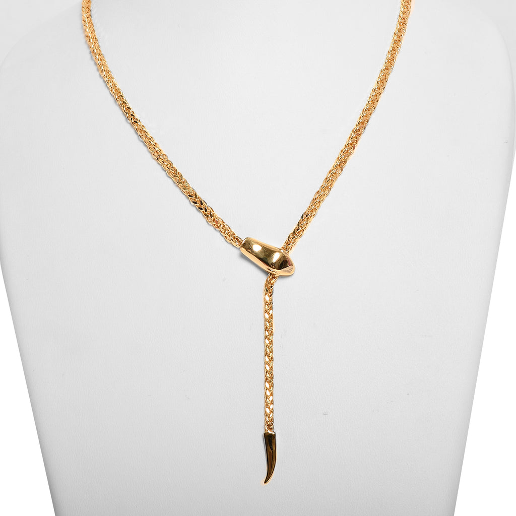 LIMITED EDITION - Designer Serpentine Collier ca. 50 cm, 585 Gold ca. 8,60g