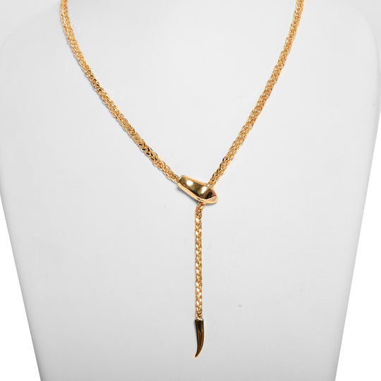 LIMITED EDITION - Designer Serpentine Collier ca. 50 cm, 585 Gold ca. 8,60g
