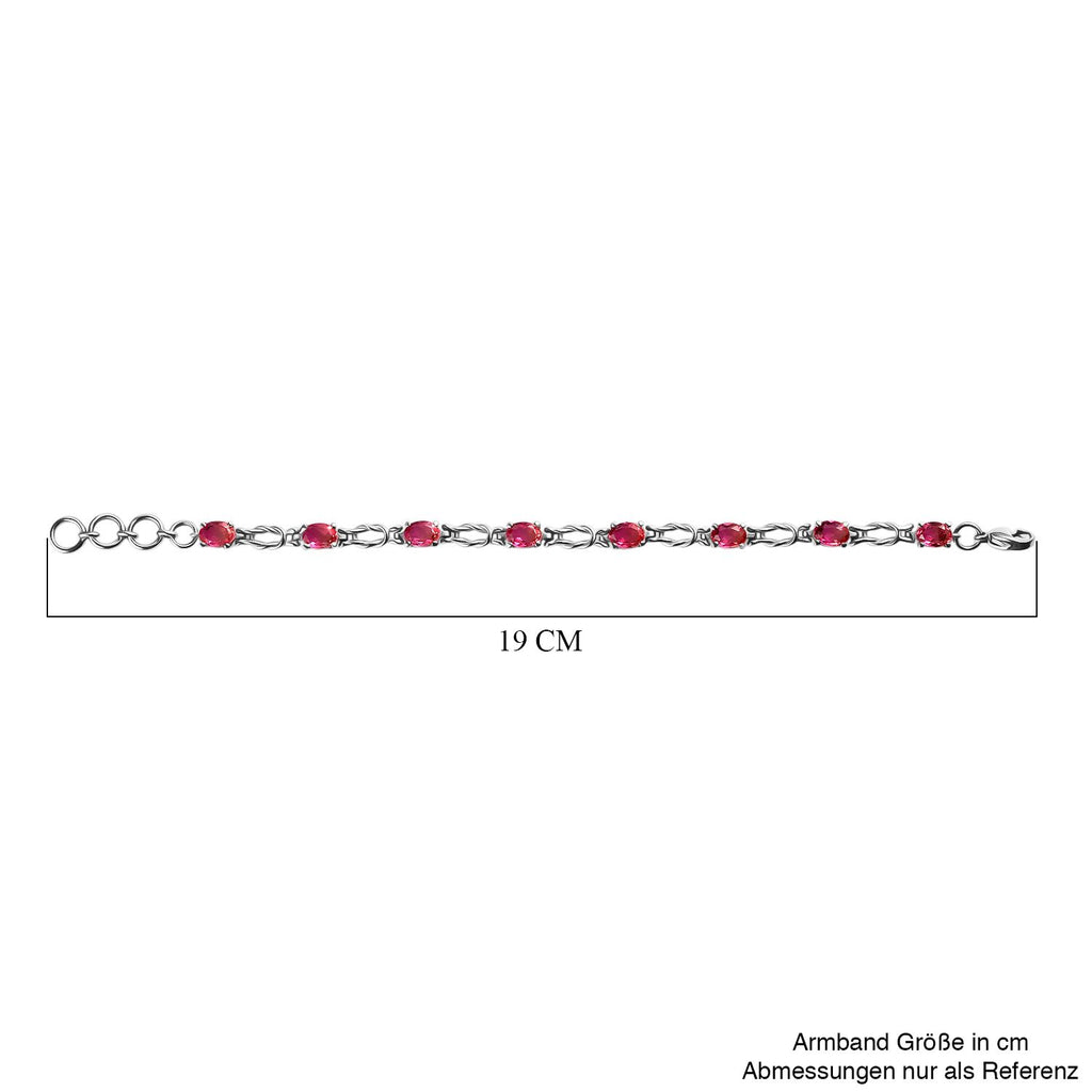 Sunset Quarz Triplette Armband ca. 19 cm 316L Edelstahl ca. 7.23 ct