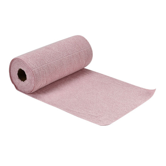 Wiederverwendbare Abreiß-Mikrofaser-Handtuchrolle - 30x30cm, 30 Tücher/Rolle, 180gsm, Rosa
