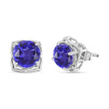 Tansanit-Farbe Quarz Ohrringe - 3,12 ct.
