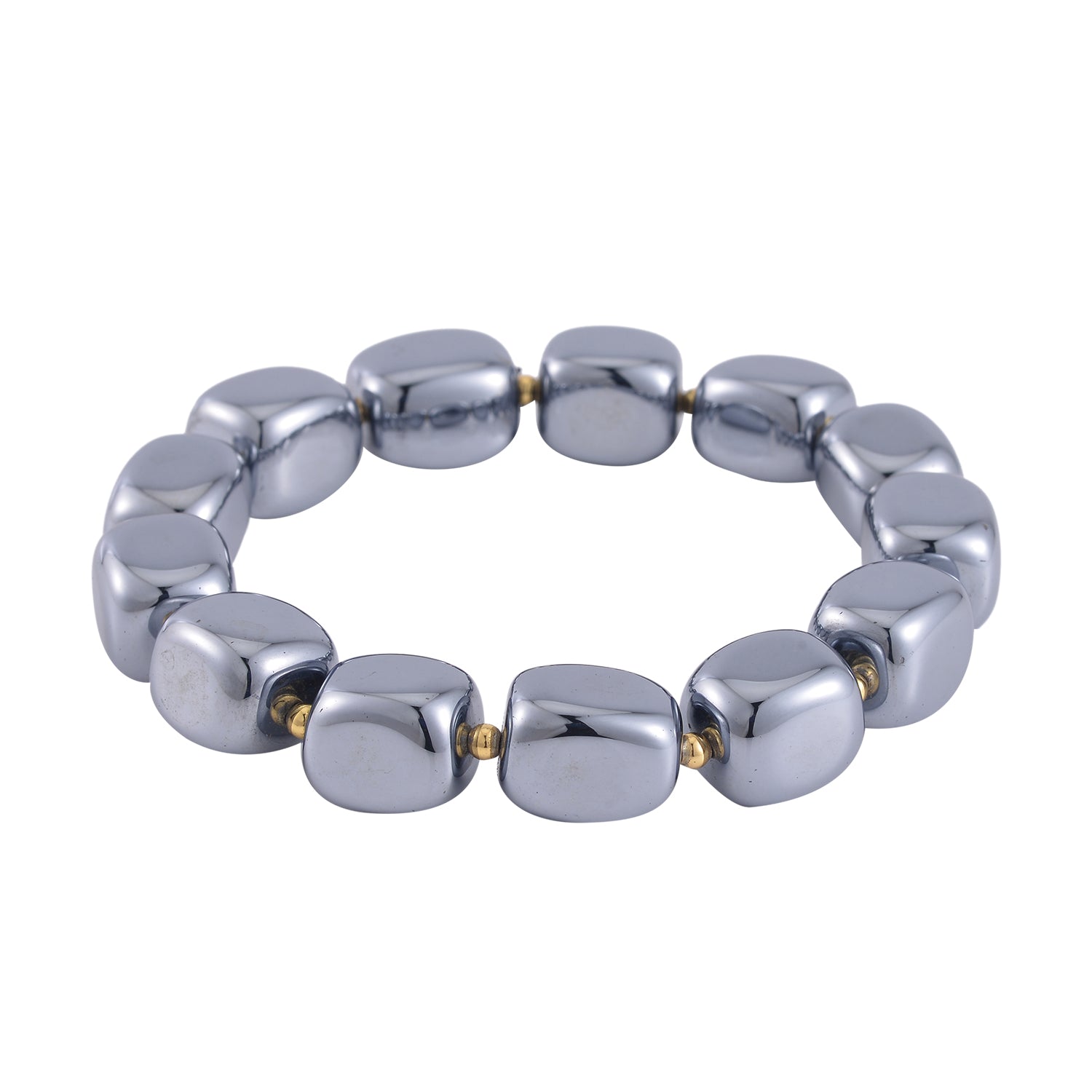 Terahertz Armband BR-Stretch cm Standard gelb vergoldet ca. 240.00 ct