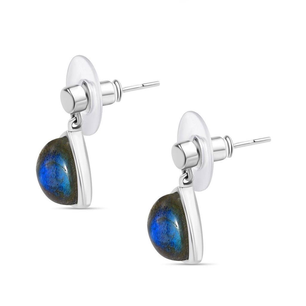 AAA Labradorit Ohrringe 316L Edelstahl ca. 8.89 ct