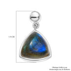 AAA Labradorit Ohrringe 316L Edelstahl ca. 8.89 ct
