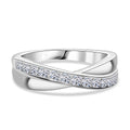 Luxuriant Diamond - Lab Grown Diamant SI-GH Ring 925 Silber platiniert (Größe 17.00) ca. 0.50 ct
