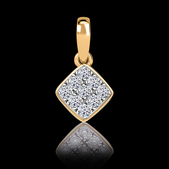 Luxuriant Diamond - Lab Grown Diamant SI-GH Anhänger 925 Silber platiniert ca. 0.25 ct