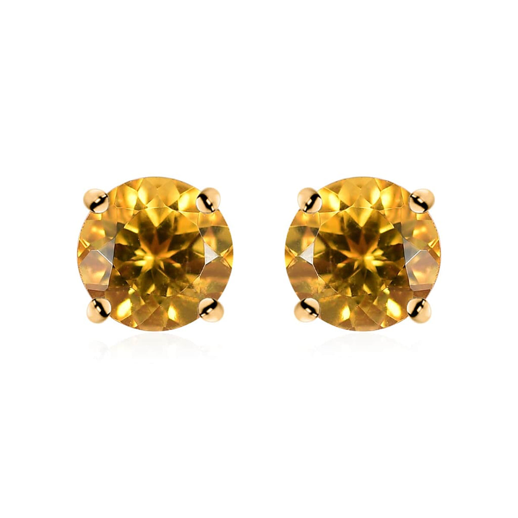 AAA Heliodor Ohrringe 417 Gold ca. 1,60 ct.
