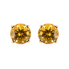AAA Heliodor Ohrringe 417 Gold ca. 1,60 ct.