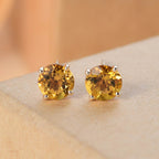 AAA Heliodor Ohrringe 417 Gold ca. 1,60 ct.