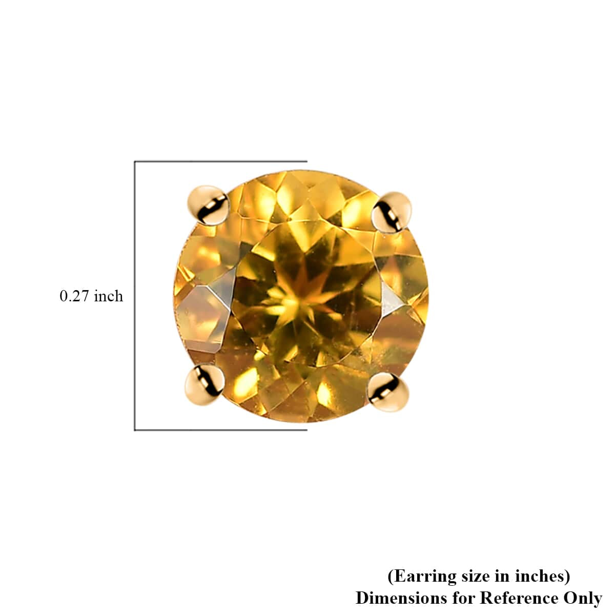 AAA Heliodor Ohrringe 417 Gold ca. 1,60 ct.
