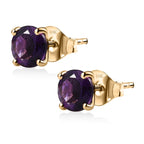 AAA Marokkanischer Amethyst Ohrringe 417 Gold ca. 1,60 ct.