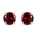 AAA Roter Granat Ohrringe 417 Gold ca. 1,60 ct.