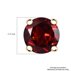 AAA Roter Granat Ohrringe 417 Gold ca. 1,60 ct.